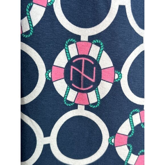 Tracy Negoshian Dress Size Small NWT Life Preserver Sleeveless Blue Pink Sheath - Picture 3 of 9